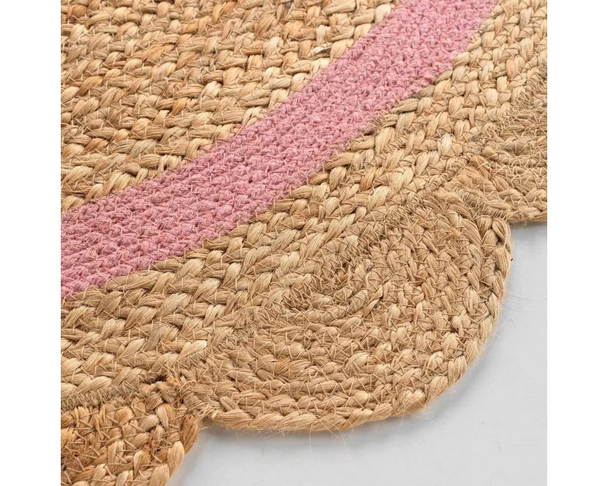 Douceur d'intérieur Kinderteppich Beige Rosa Jute 90 cm - Bild 3