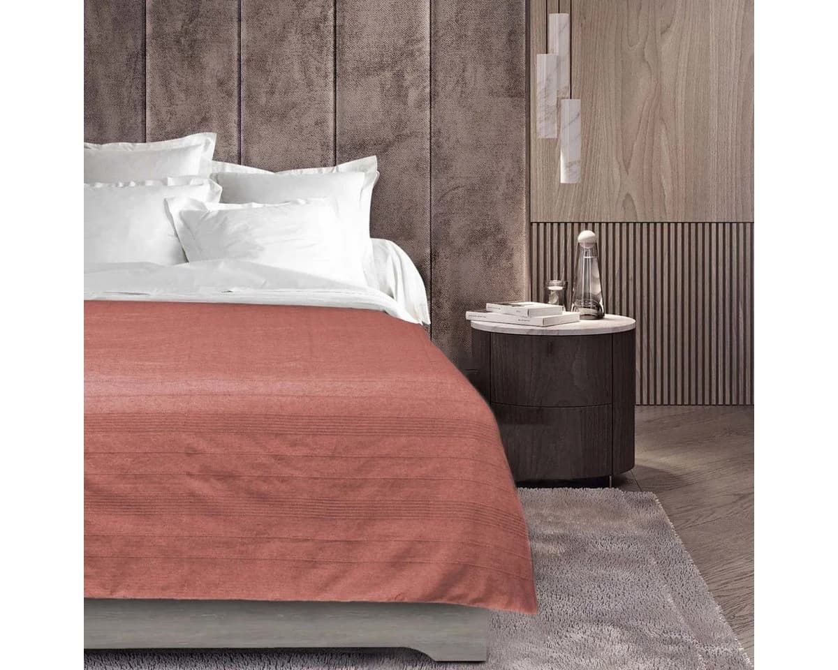 Douceur d'intérieur Tagesdecke LUCILE Polycotton Modern Orange 180x220cm