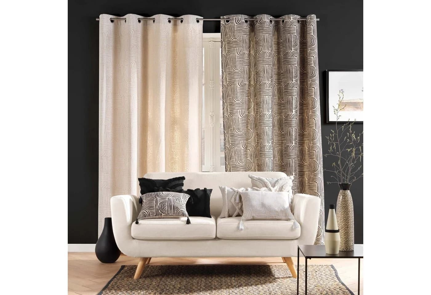 Douceur d'intérieur Dekokissen ZITA Beige Boucle-Effekt - Bild 3