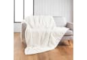 Douceur d'intérieur Wohndecke Plüschdecke aus Kunstfell NATURAL Beige Bild 1