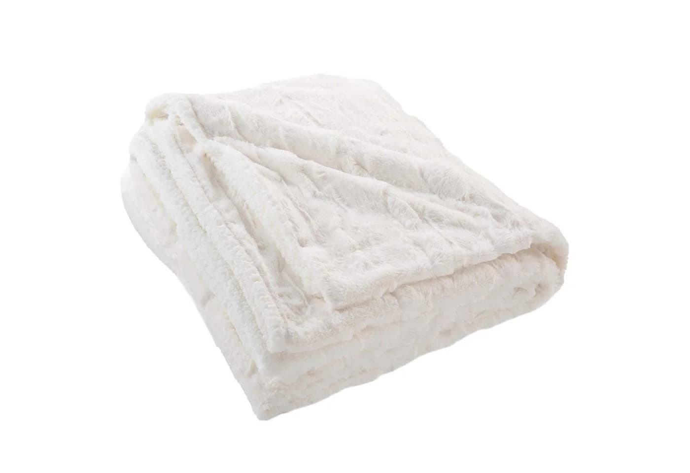 Douceur d'intérieur Wohndecke Plüschdecke aus Kunstfell NATURAL Beige - Bild 2