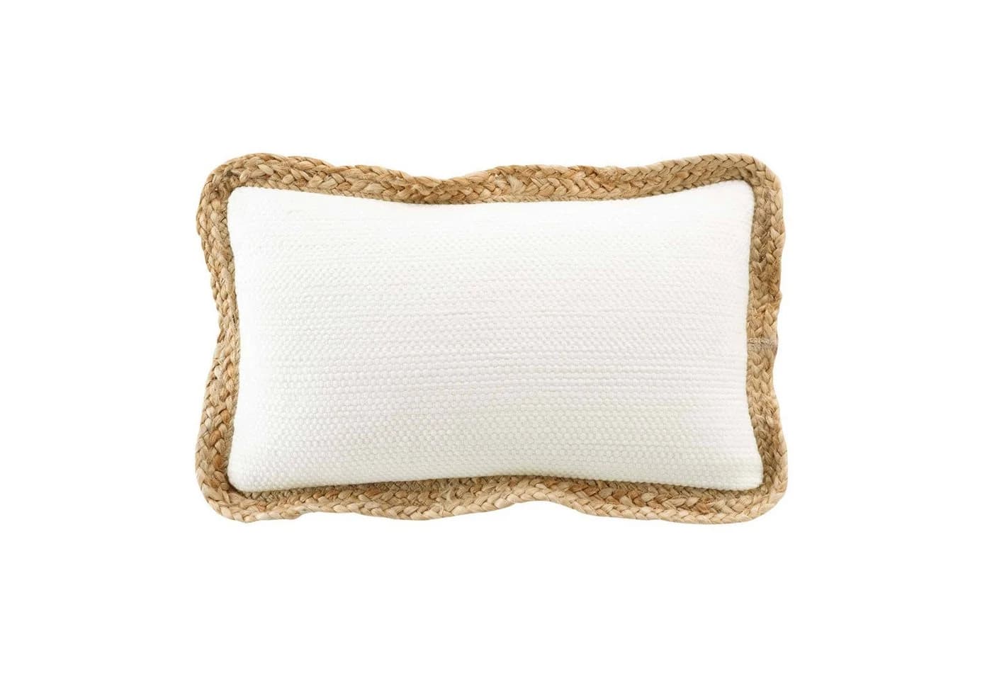 Douceur d'intérieur Dekokissen mit Jute und Baumwolle 30x50 cm - Bild 2