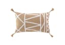 Douceur d'intérieur Dekokissen ASMARA Beige Jute Baumwolle Bild 2
