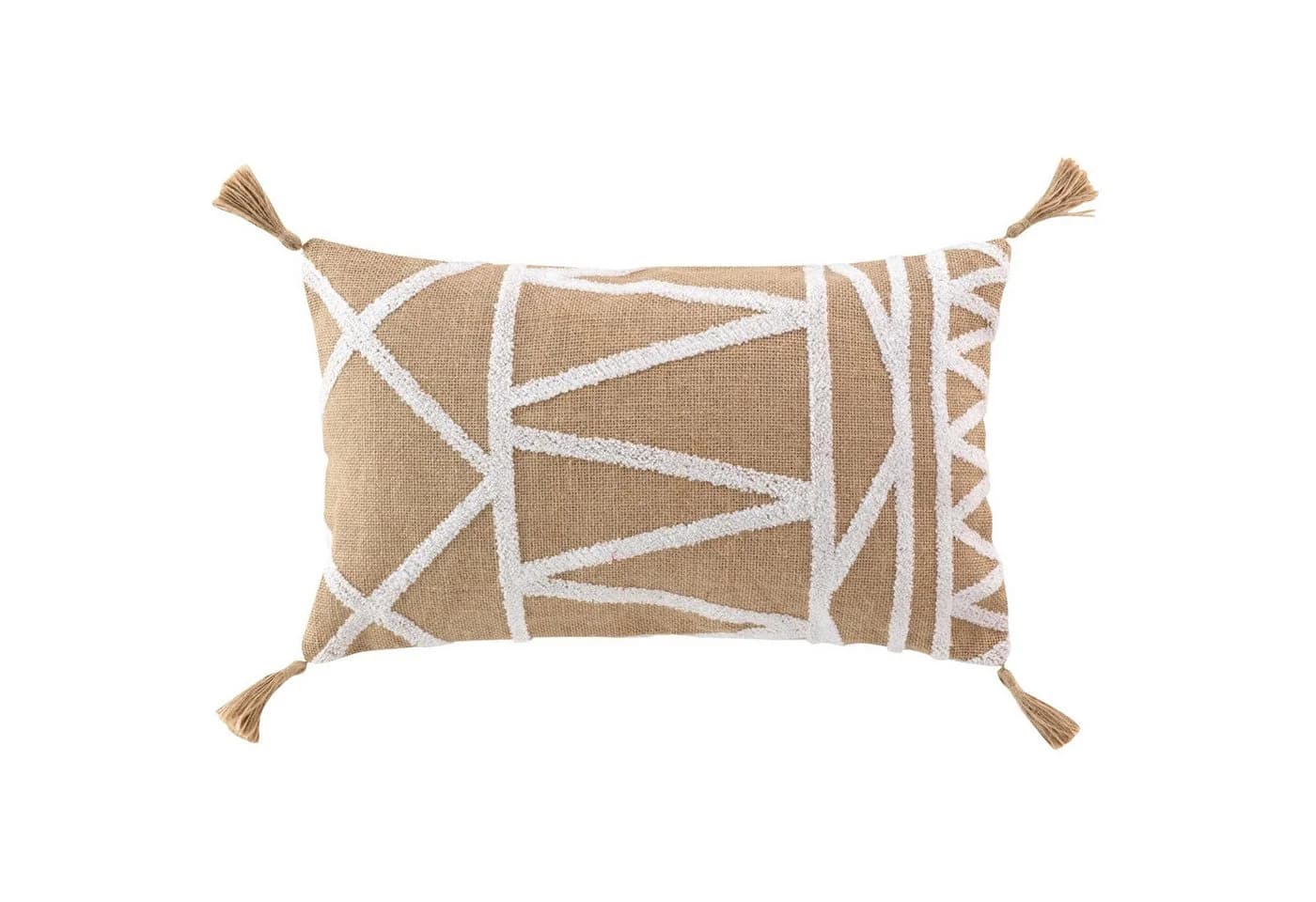 Douceur d'intérieur Dekokissen ASMARA Beige Jute Baumwolle - Bild 2