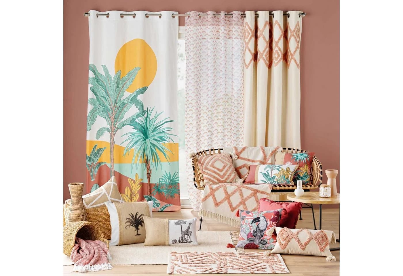 Douceur d'intérieur Dekokissen ASMARA Beige Jute Baumwolle - Bild 3