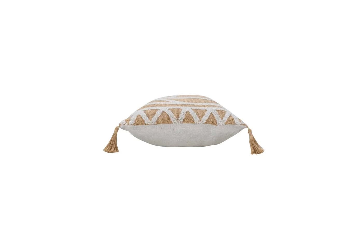 Douceur d'intérieur Dekokissen ASMARA Beige Jute Baumwolle - Bild 4