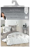 Douceur d'intérieur Bettwäsche-Set Goyave 3-teilig Baumwolle Weiß Bild 3