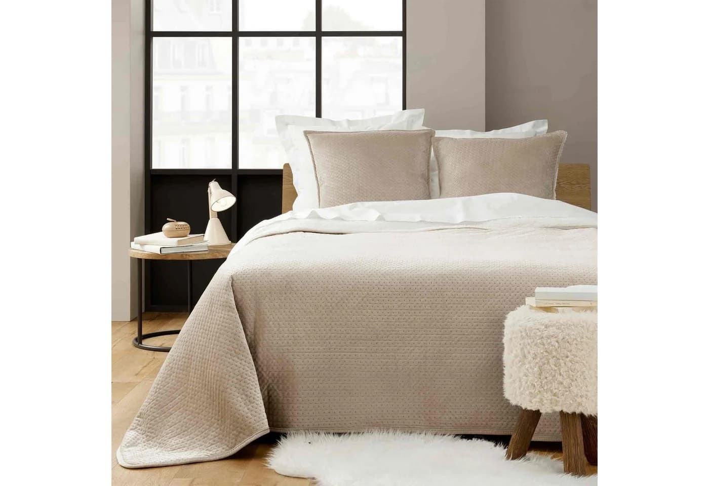Douceur d'intérieur Tagesdecke MYLENE Beige Polyester