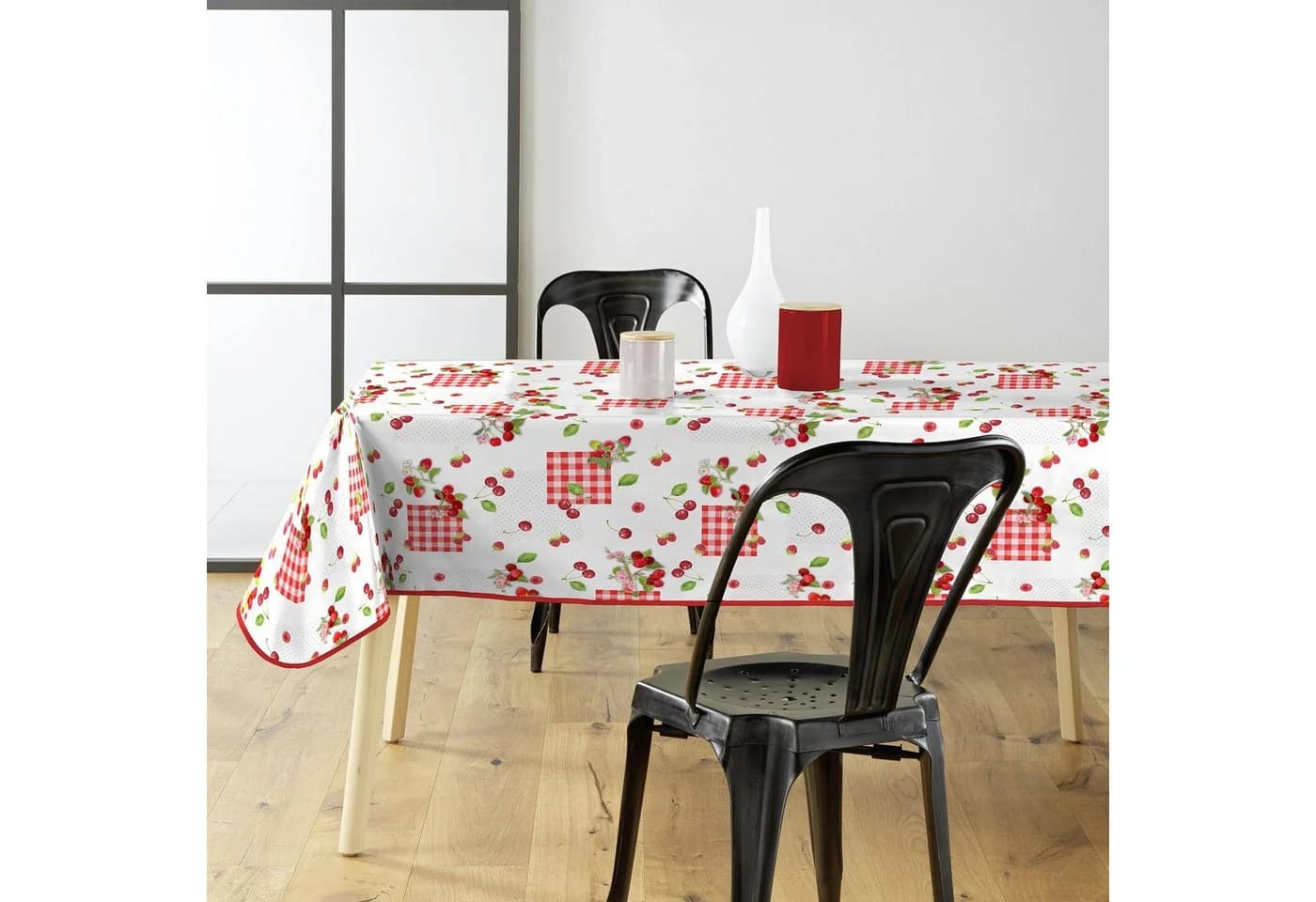 Douceur d'intérieur Tischdecke CERISE Rot 100% PVC - Bild 2