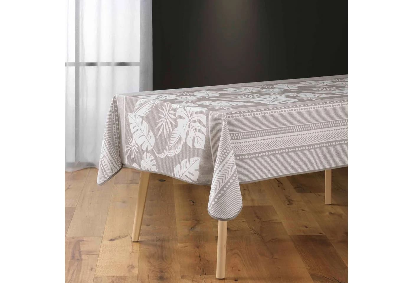 Douceur d'intérieur Tischdecke 240x150 cm Beige - Bild 2