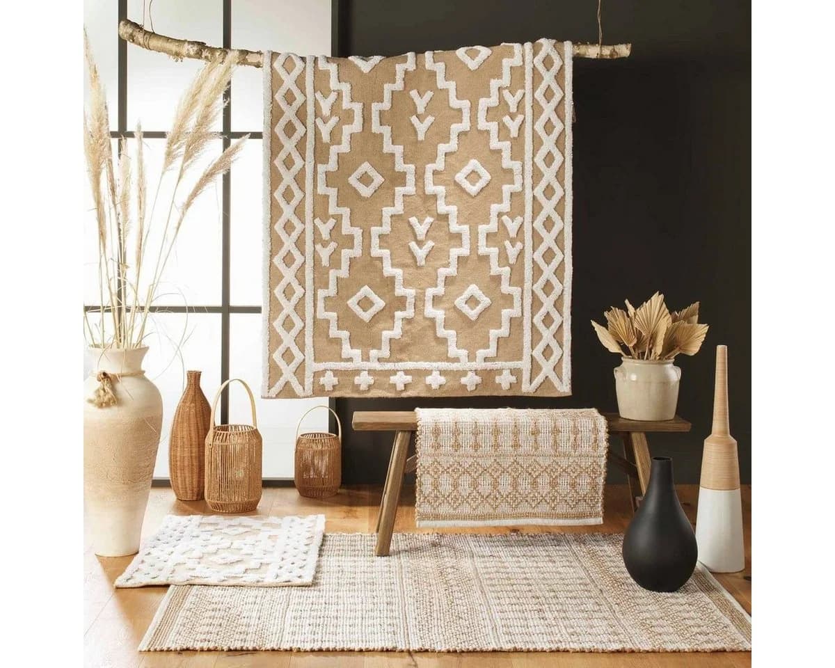 Douceur d'intérieur Jutematte MEDINE Beige Boho-Design - Bild 3