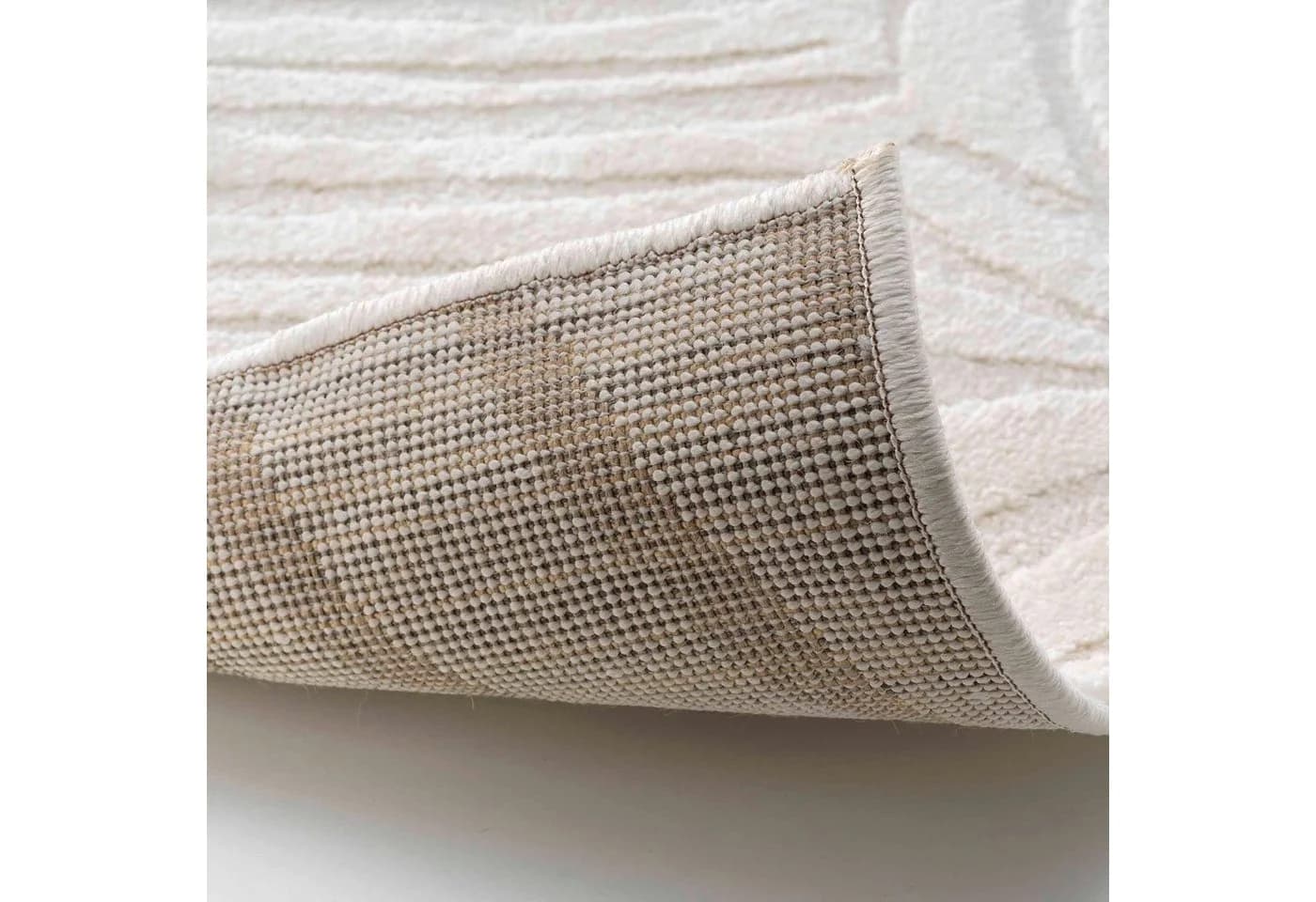 Douceur d'intérieur Teppich ANKARA Beige Blattmuster - Bild 3