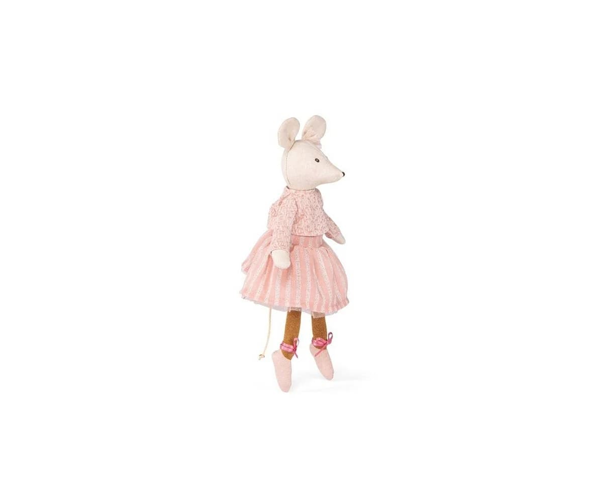 Moulin Roty Stoffpuppe Ballerina Maus Anna 28cm Glitzer