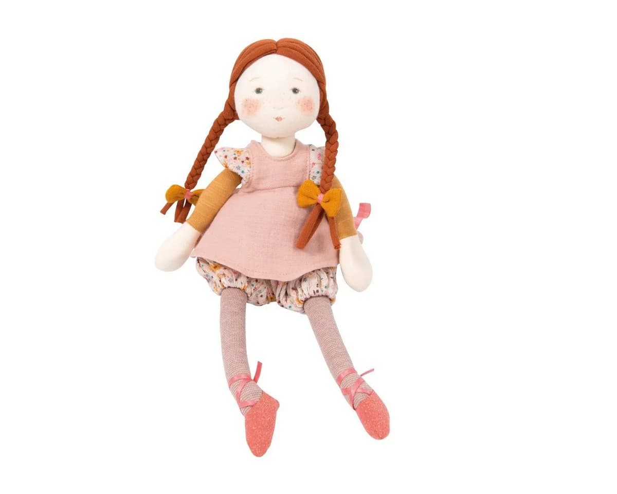 Moulin Roty Babypuppe Rosalies Stoffpuppe Fleur Rosa - Bild 2
