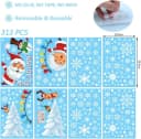 LA CUTE Fenstersticker Set 313tlg Weihnachten Schneeflocken PVC Matt Bild 5