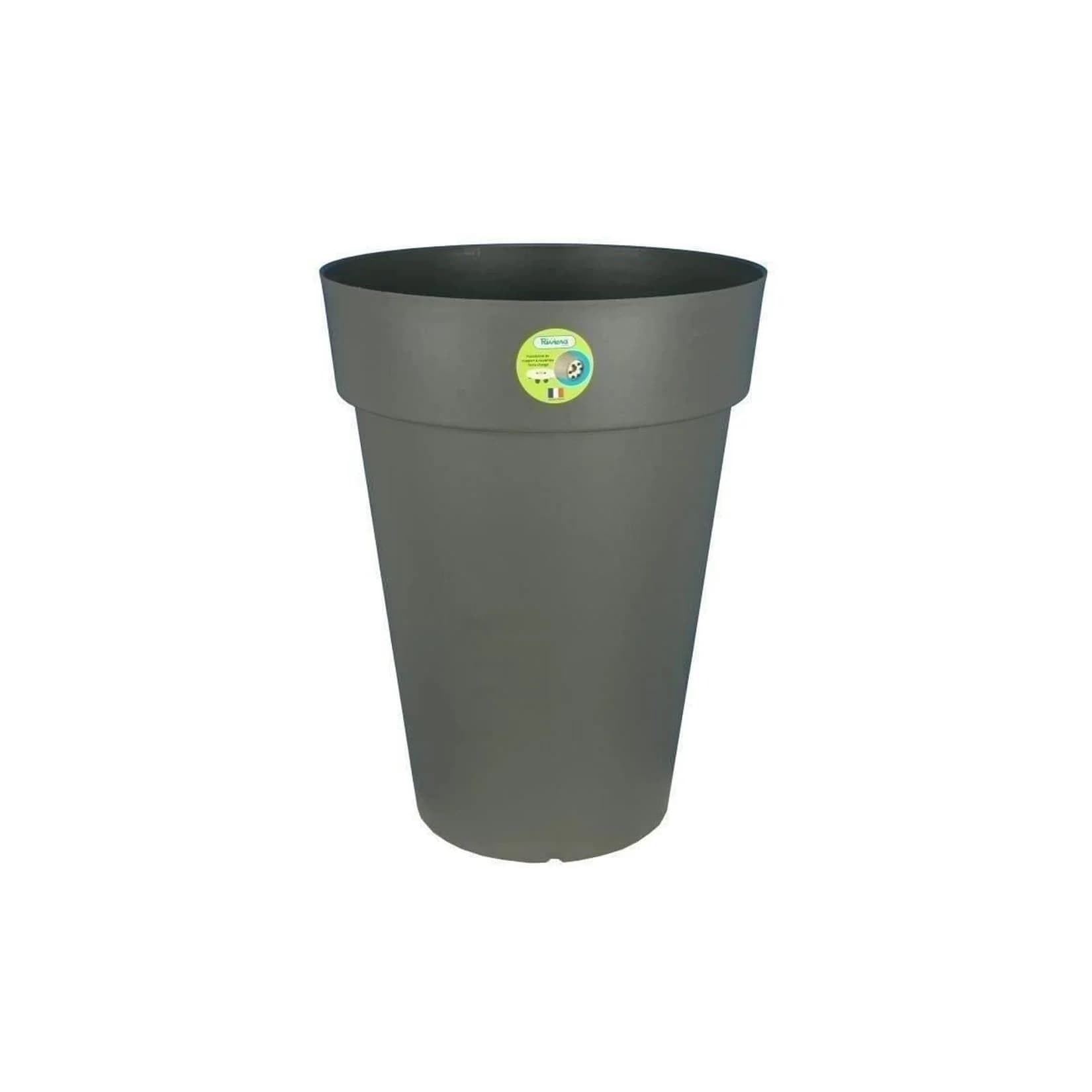 RIVIERA SOLEILLA Blumentopf Rund Glitzergrau