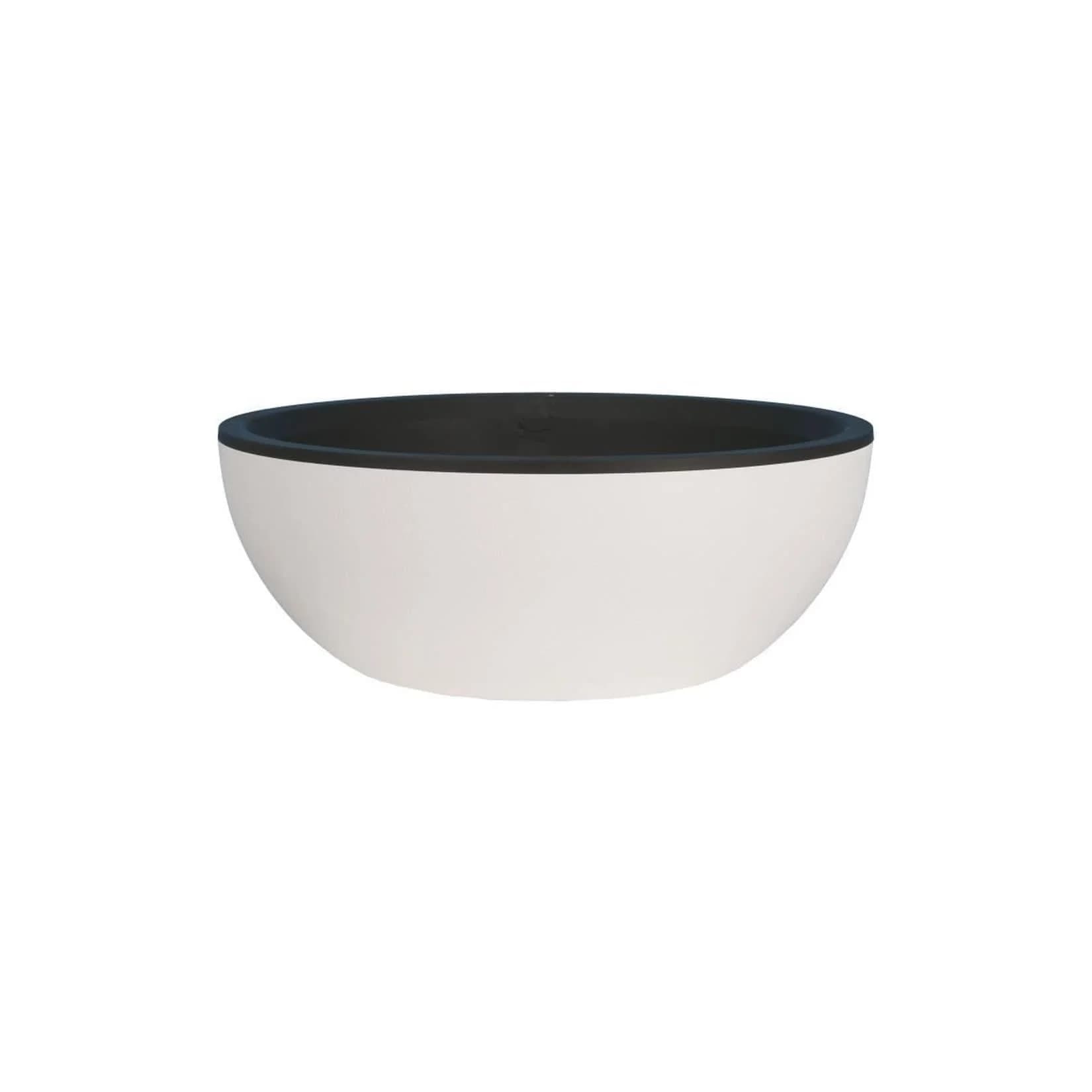RIVIERA Blumentopf Granit-Optik D40 Weiß