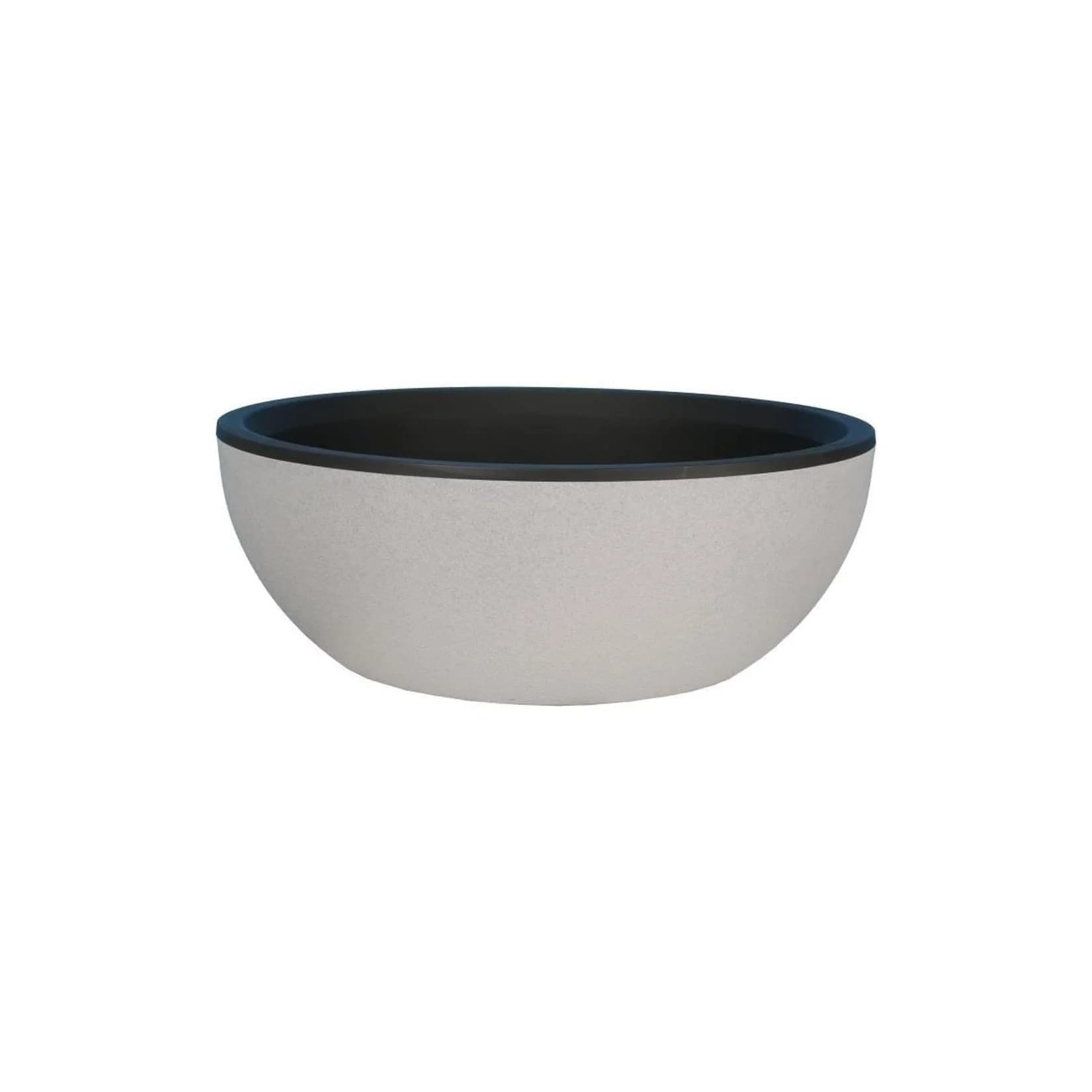 RIVIERA Blumentopf Granit D40 Grau UV-beständig