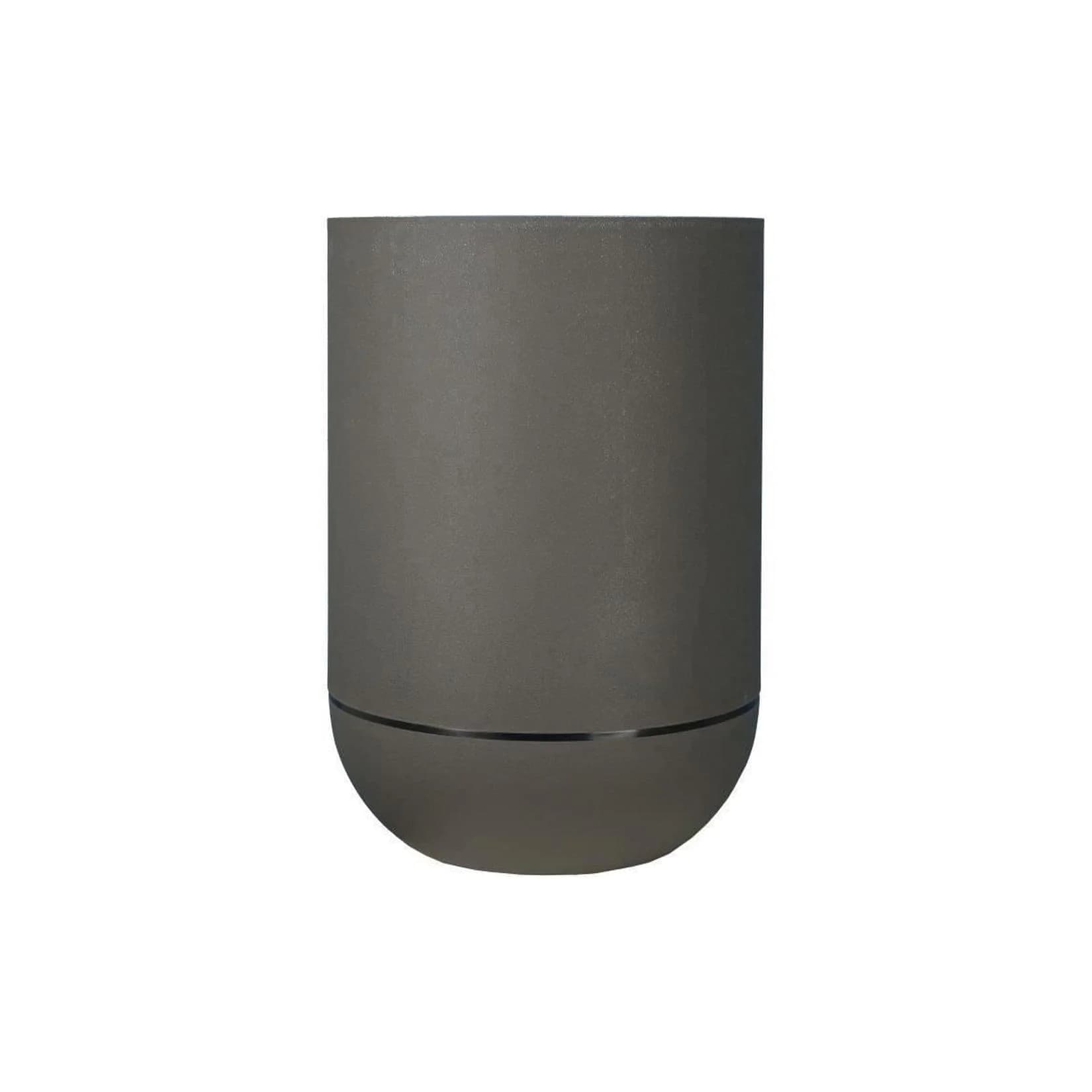 RIVIERA Granit Tulipe Blumenkasten rund Grau Kunststoff