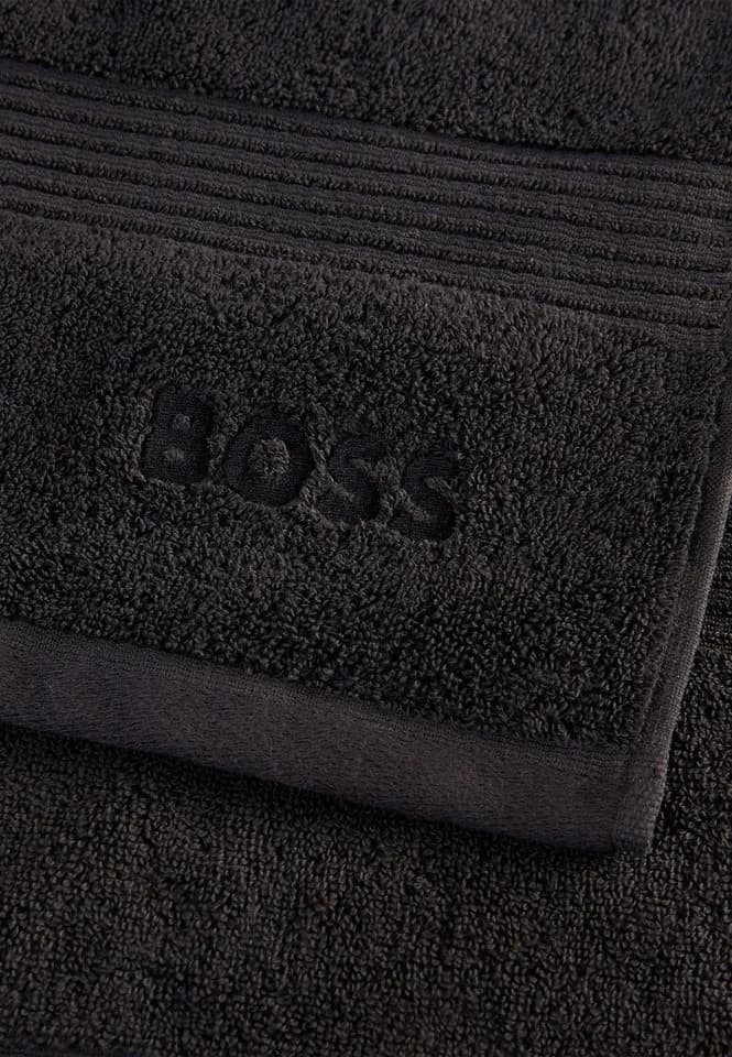 BOSS Home Handtuch LOFT Schwarz Frottier 100% Baumwolle