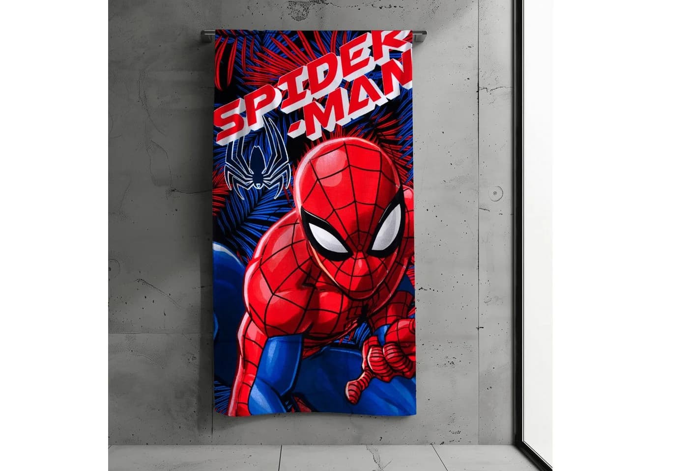 Spiderman Kinder Strandtuch 140x70 cm 100% Baumwolle Badetuch - Bild 2