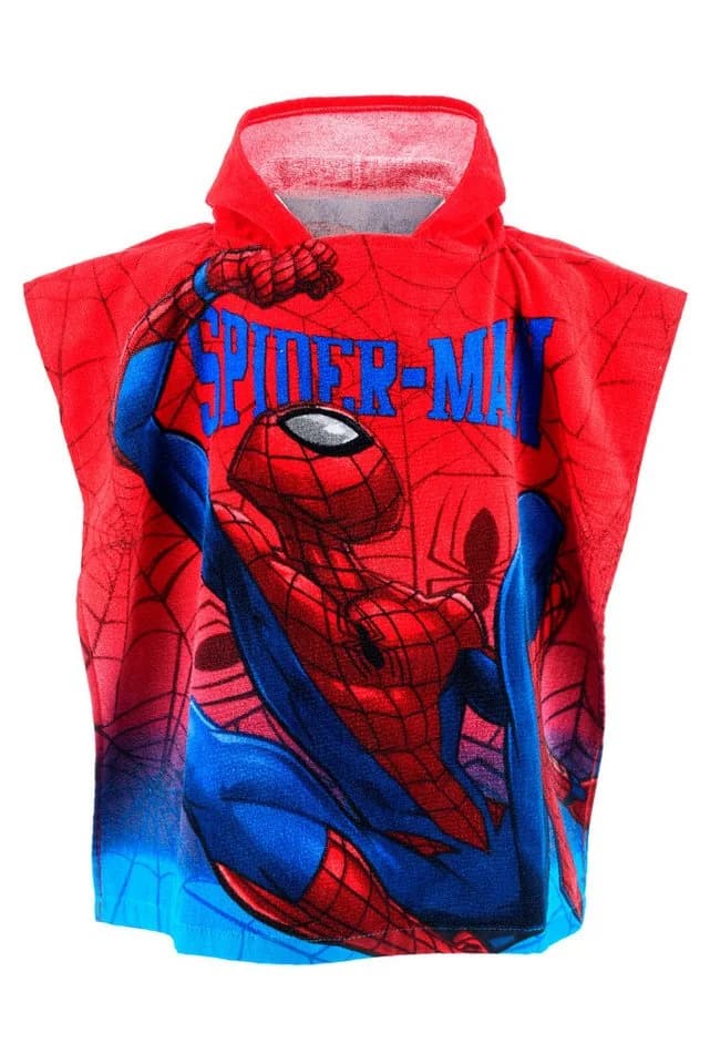 Spiderman Kapuzenhandtuch 100% Baumwolle Poncho - Bild 2