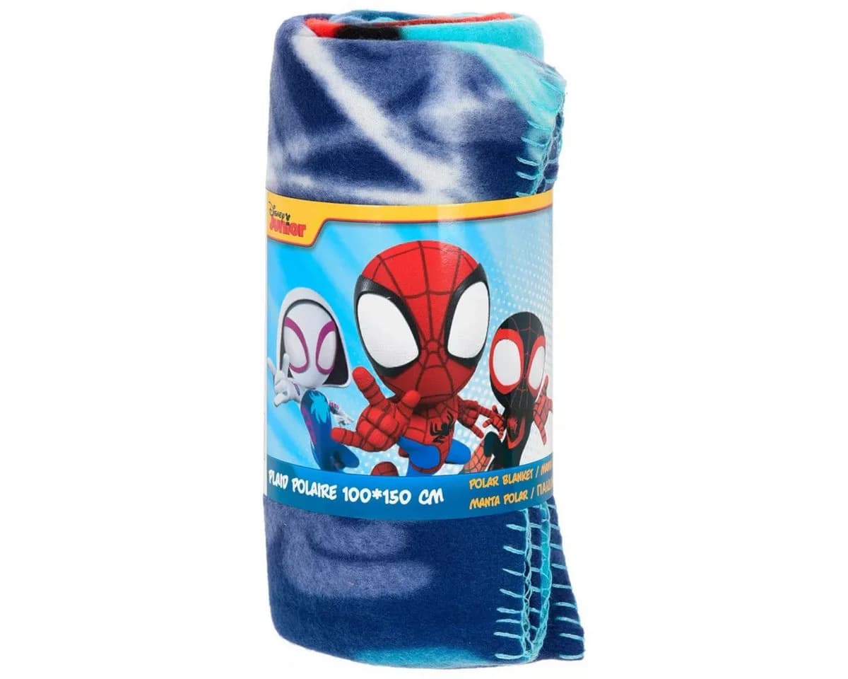 Spiderman Fleecedecke 100x150cm – Spidey Kuscheldecke, Superhelden-Design