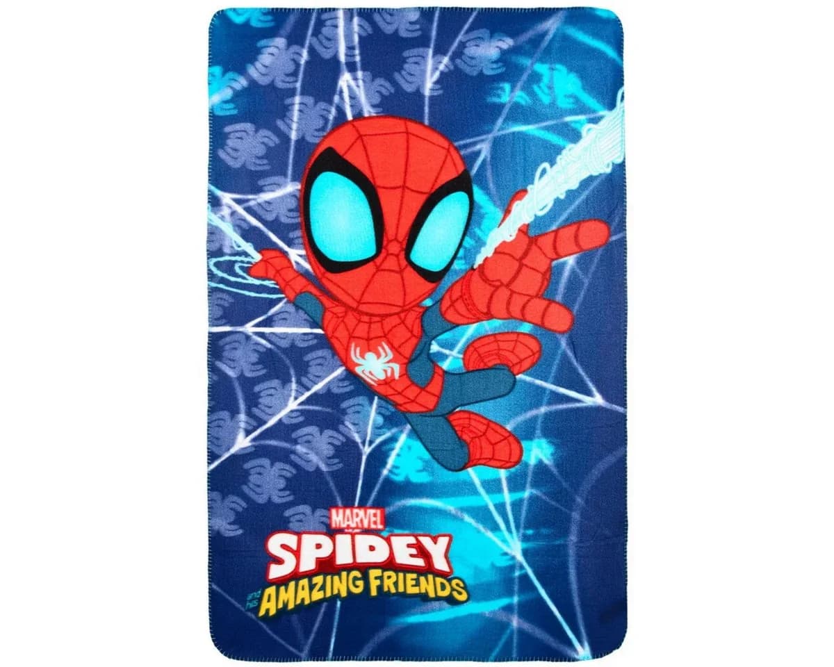 Spiderman Fleecedecke 100x150cm – Spidey Kuscheldecke, Superhelden-Design - Bild 2