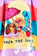 PAW PATROL Kinder Badeponcho mit Kapuze Lila 100% Baumwolle Bild 3