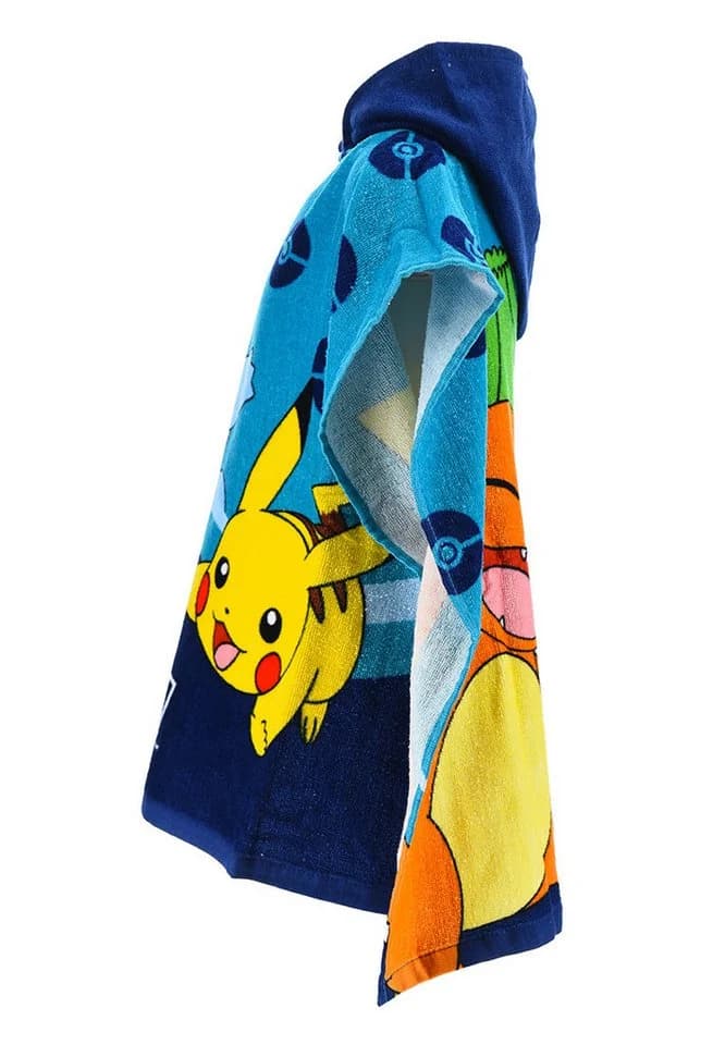 Pokémon Bademantel Pikachu Kinder Kapuze Baumwolle