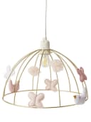 vertbaudet Lampenschirm VOLIERE Kinderzimmer Schmetterling Gold Bild 2