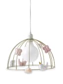 vertbaudet Lampenschirm VOLIERE Kinderzimmer Schmetterling Gold Bild 3