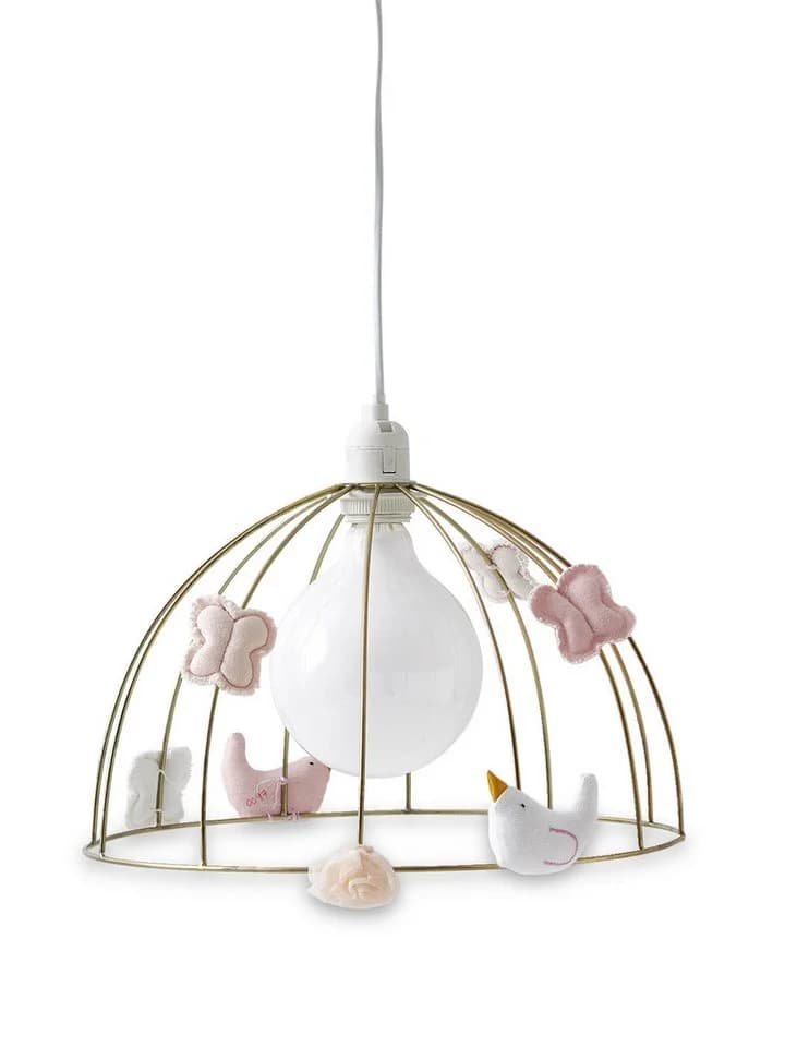 vertbaudet Lampenschirm VOLIERE Kinderzimmer Schmetterling Gold - Bild 3