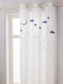vertbaudet Kinderzimmer Vorhang MOND & STERNE Baumwolle Weiß Bild 1