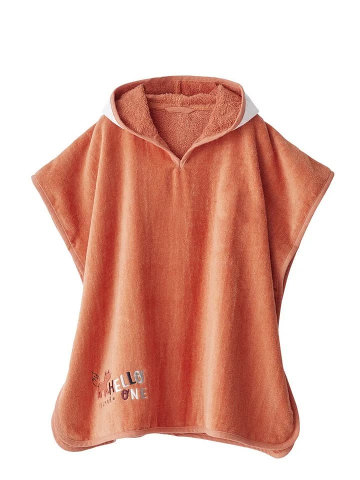 vertbaudet Badeponcho Kinder Fuchs-Kostüm Orange Frottee - Bild 2