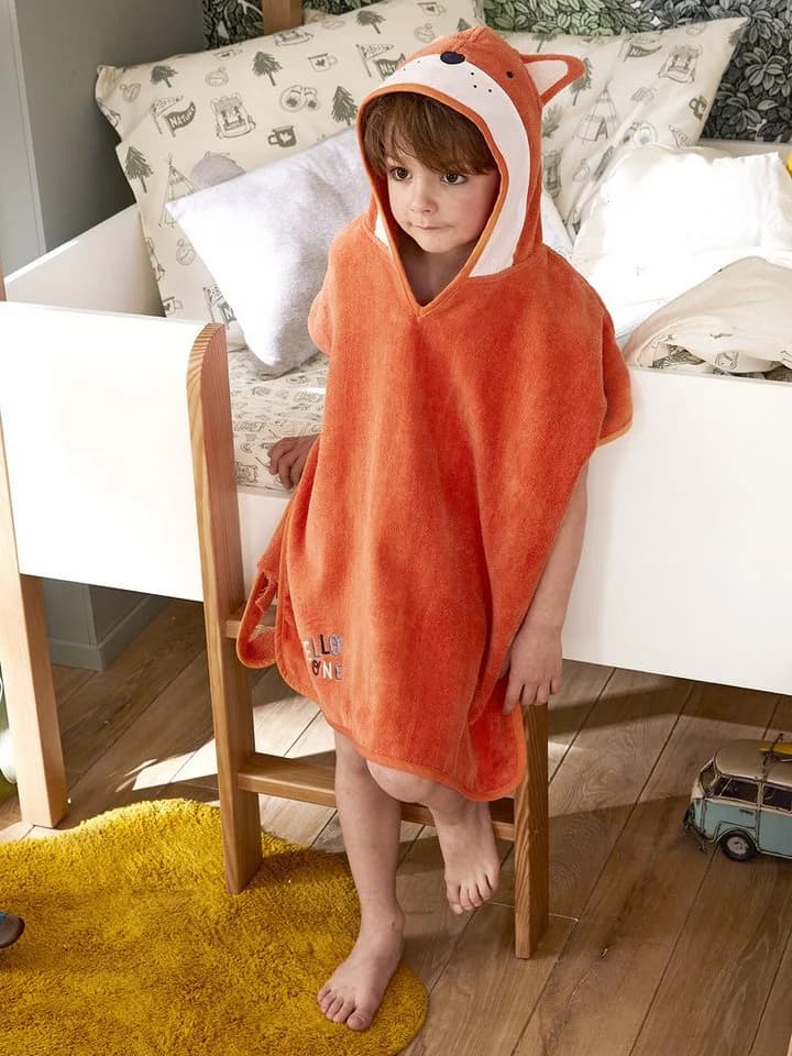 vertbaudet Badeponcho Kinder Fuchs-Kostüm Orange Frottee - Bild 3