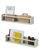 vertbaudet Wandregal 2er-Set KONFETTI Kinderzimmer Grün/Natur Bild 2
