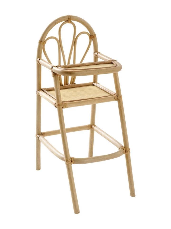 vertbaudet Puppen Hochstuhl Rattan MINI BOHO