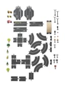 vertbaudet Holz-Straßenset mit Fahrzeugen & Bäumen FSC® Bild 3