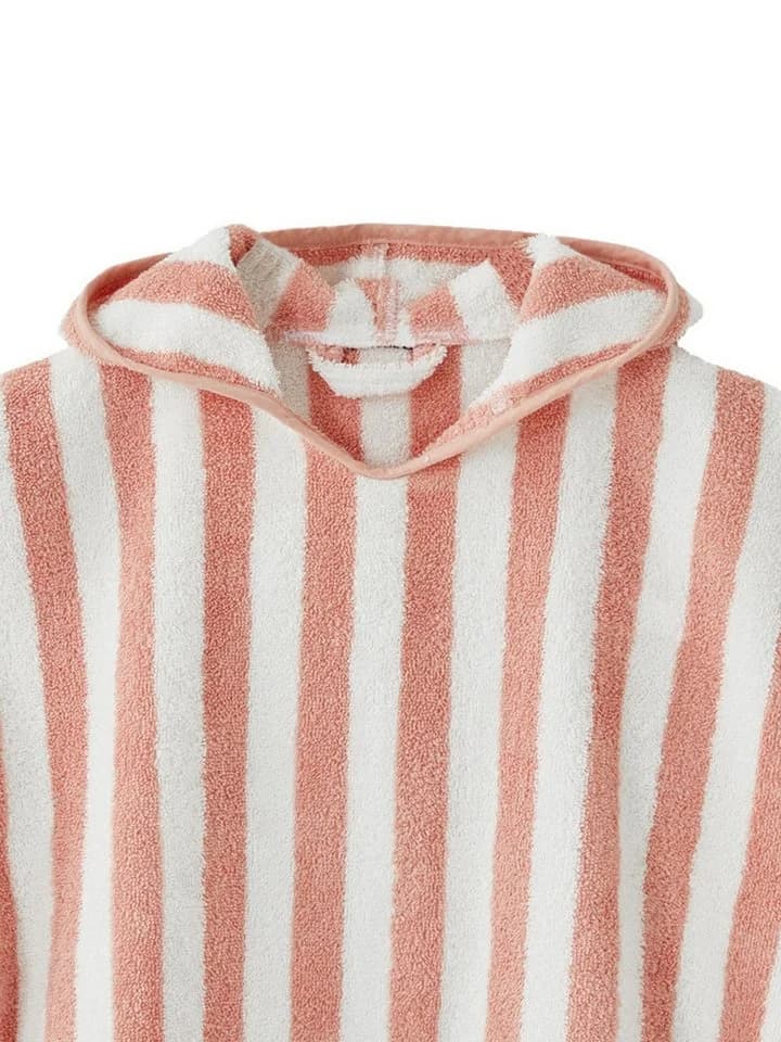vertbaudet Baby Badeponcho Frottee Koralle/Weiß Gestreift - Bild 3