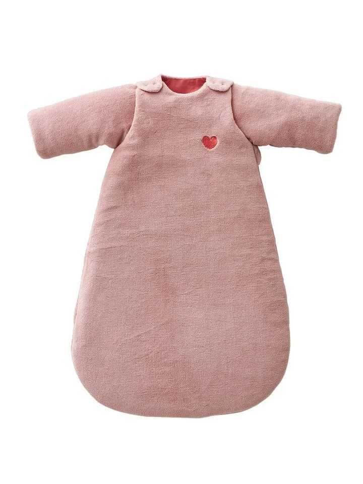 vertbaudet Babyschlafsack ALASKA Rosa Winterschlafsack 3 TOG abnehmbare Ärmel - Bild 2