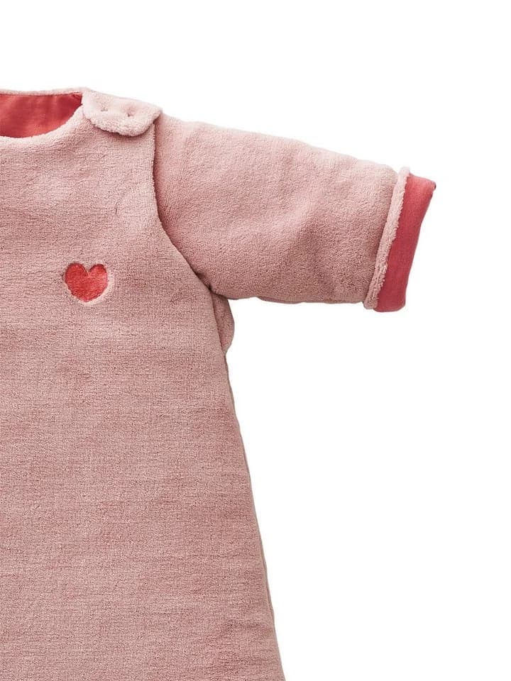 vertbaudet Babyschlafsack ALASKA Rosa Winterschlafsack 3 TOG abnehmbare Ärmel - Bild 3