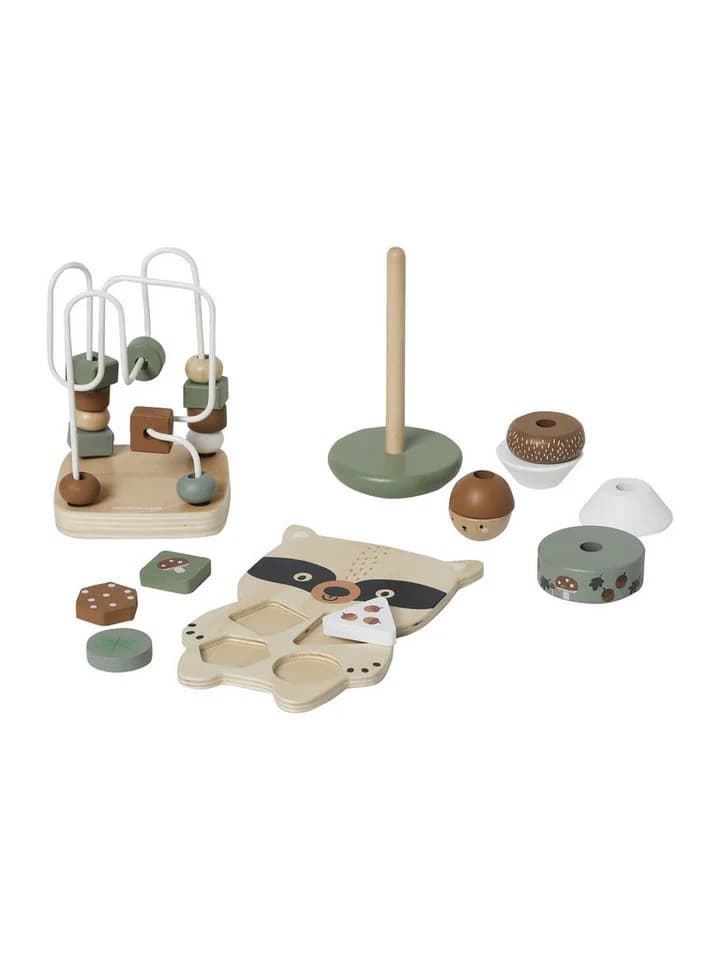 vertbaudet Lernspielzeug-Set Grüner Wald Holz FSC®