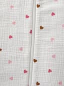 vertbaudet Babyschlafsack KLEINE HERZEN Musselin Sommerschlafsack 1 TOG Bild 1