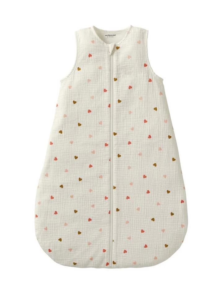 vertbaudet Babyschlafsack KLEINE HERZEN Musselin Sommerschlafsack 1 TOG - Bild 2