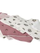 vertbaudet Waschlappen 10er-Pack Baby Baumwolle Rosa/Weiß Bild 1