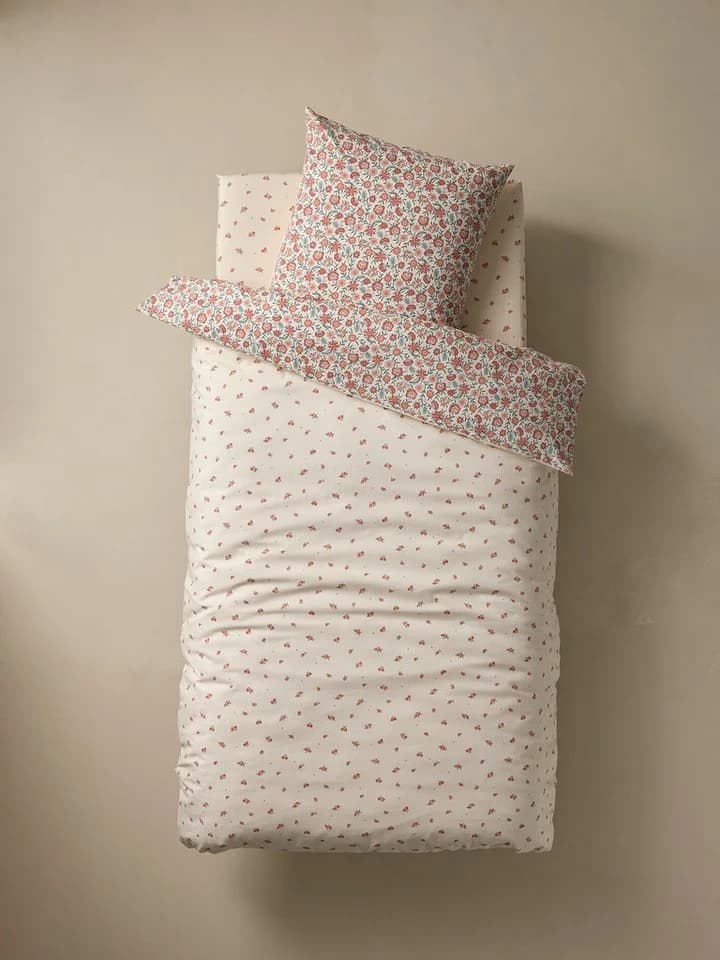 vertbaudet Kinder-Bettwäsche-Set Wendbar Floral Blumenprint