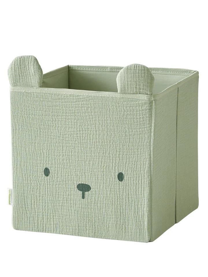 vertbaudet Aufbewahrungsbox 2er-Set Kinderzimmer Musselin Gelb - Bild 3
