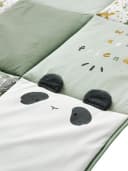 vertbaudet Babydecke Pandafreunde Patchwork Grün Bild 5