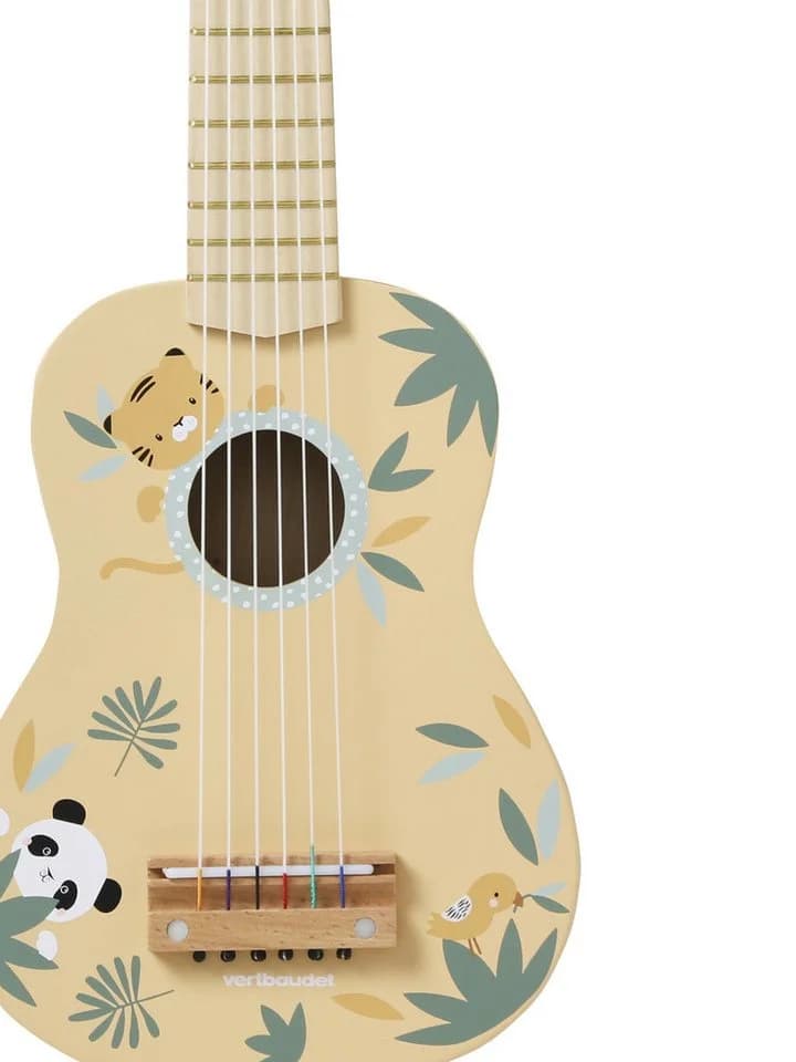 vertbaudet Holz-Gitarre für Kleinkinder FSC® Beige - Bild 3
